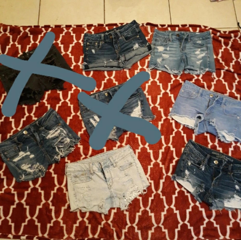 Six pairs of American Eagle Shorts Size 2